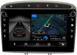 Штатная магнитола Peugeot 308 I, 408, RCZ I 2007-2017 LeTrun 7803-9119 Android 10 (4G-SIM, 4/64, DSP, IPS) c крутилками c оптическим выходом (серая), фото 1