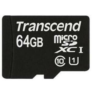 Карта памяти MicroSDXC 64Gb Transcend класс 10 UHS-1, фото 2