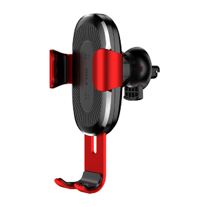 Беспроводное зарядное Baseus Wireless Charger Gravity Car Mount Red, фото 4