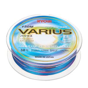 Шнур VARIUS PE8X-150MI 3.0# Multi Colour 0,285мм Ryobi, фото 6