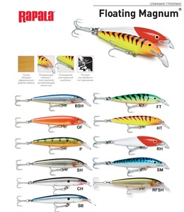 Воблер плавающий Rapala Floating Magnum FMAG18-RH (2,7м-3,3м, 18 см 40 гр), фото 2