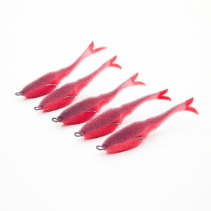Поролоновая рыбка YAMAN Devious Minnow на двойнике, р. 105 мм, цвет 24 UV (5 шт.), фото 3