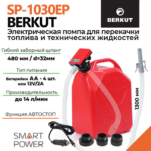 Электрический насос (помпа) для перекачки технических жидкостей BERKUT Smart Power SP1030EP, фото 2