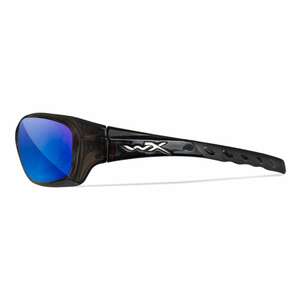 Очки защитные Wiley X WX Gravity (Frame: Crystal Black, Lens: Polarized - Blue Mirror), фото 4