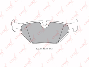 Колодки тормозные задние LYNXauto BD-6501. Для: BMW 3(E46) 1.6-2.5 98-05, фото 1