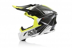 Шлем Acerbis STEEL CARBON White/Yellow XS, фото 5