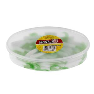 Твистер несъедоб. Long Hybrid 3,55"/9,0 см White & Green 100шт. (HS-15-016-N) Helios (0), фото 4