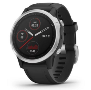 Garmin Fenix 6S серебристый с черным ремешком, фото 1