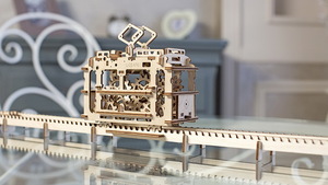 Механический деревянный конструктор Ugears Трамвай, фото 10