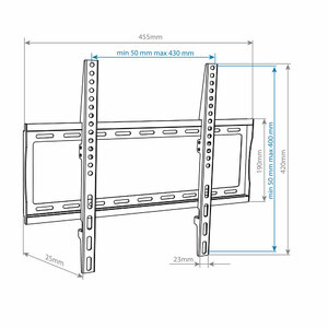 Кронштейн настенный LED/LCD телевизоров Arm media STEEL-3 black, фото 8