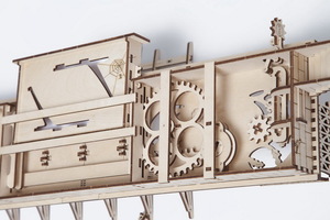 Механический деревянный конструктор Ugears Перрон, фото 8