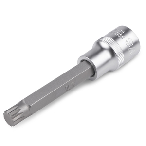 Торцевая головка со вставкой AVS BS12M10L, M10, квадрат 1/2″, профиль SPLINE, фото 2