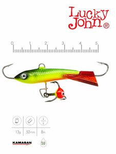 Балансир Lucky John CLASSIC 5 + тр. 50мм/26RT блистер, фото 3