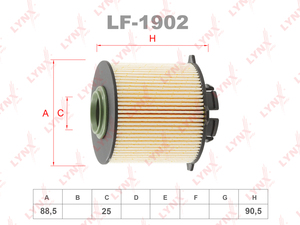 Фильтр топливный LYNXauto LF-1902. Для CHEVROLET Шевролет Cruze(Круз) 1.7D-2.0D 09>/Orlando(Орландо) 2.0D 11>, OPEL Опель Astra(Астра) J 1.3D-2.0D 09>/Insignia(Инсигния) A 1.6D-2.0D 09>/Meriva(Мерива) B 1.3D-1.7D 10>/Zafira(Зафира) C 1.6D-2.0D 11>, фото 1