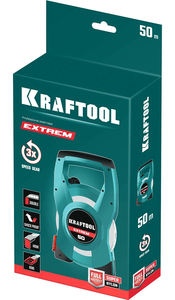 Геодезическая стальная мерная лента KRAFTOOL 50 м 34185-50, фото 9