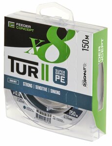 Шнур плетёный Feeder Concept Tur II х8 BRAID Dark Grey 150/014, фото 2