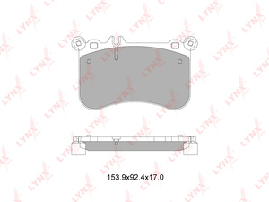 Колодки тормозные передние LYNXauto BD-5355. Для: MERCEDES-BENZ E500(W212) 11> / CLS500(C218) 11> / S500(W221) 11>, фото 1