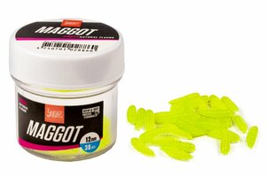Насадки искусст. съедоб. LJ Pro Series MAGGOT GREEN опарыш 12мм 30шт., фото 2