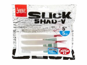 Слаги LJ 3D Series SLICK SHAD-V 5.0in (12,7) 009 5шт., фото 4