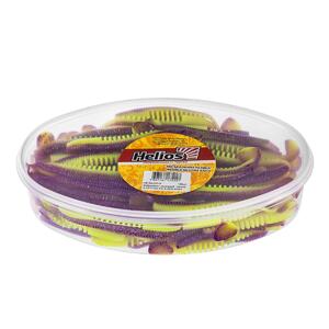 Виброхвост несъедоб. Varuna 4,33"/11см Fio & Acid lemon 100шт. (HS-35-027-N) Helios, фото 2