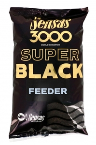 Прикормка Sensas 3000 Super BLACK Feeder 1кг, фото 1