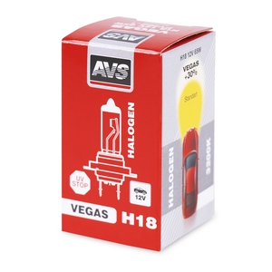 Галогенная автомобильная лампа AVS Vegas, H18, 12 В, 65 Вт, 3200 К, цоколь PY26d-1, фото 7