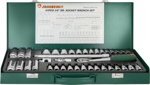 JONNESWAY S04H3141S Набор головок торцевых 3/8"DR, 6-24 мм, 41 предмет, фото 2