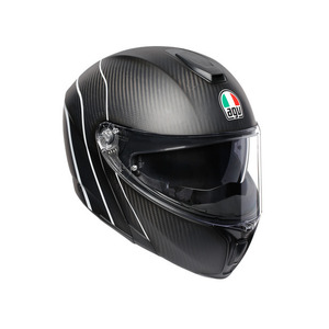 Шлем AGV SPORTMODULAR MULTI Refractive Carbon/Silver XS, фото 1