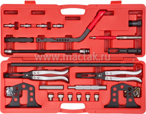 Рассухариватель клапанов универсальный, кейс, 19 предметов МАСТАК 103-10019C, фото 4