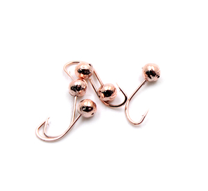 Мормышка "ЯМАН" шар с отв.,цв.COPPER PLATED, d 3, вес 0,2 г (уп. 5 шт.), фото 2