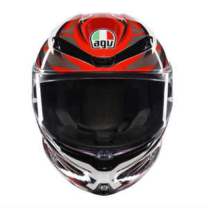 Шлем AGV K6 S E2206 MPLK Reeval White/Red/Grey глянцевый XL, фото 3