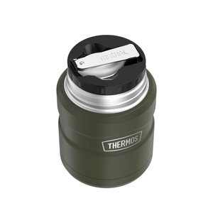 Термос для еды Thermos с ложкой SK3000 MAG (0,47 литра), хаки, фото 2