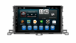 Штатная магнитола CARMEDIA QR-1024 DVD Toyota Highlander 2014+ U50, фото 1