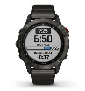 Garmin Fenix 6 PRO Solar титановый DLC карбон с DLC титановым ремешком, фото 3