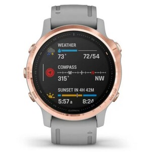 Garmin Fenix 6S Sapphire розовое золото с серым ремешком, фото 3