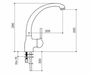 Смеситель ELLECI PO, metaltek (79) Aluminium, фото 2