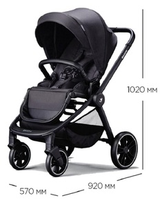 Коляска DAIICHI™ Allee Black/Black City, фото 6