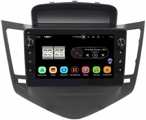 Штатная магнитола LeTrun BPX409-9010 для Chevrolet Cruze I 2009-2012 (черная) на Android 10 (4/32, DSP, IPS, с голосовым ассистентом, с крутилками), фото 1