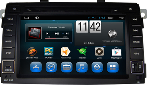 Штатная магнитола CARMEDIA QR-7032-T3 DVD Kia Sorento XM 2009–2012 (дорестайл) поддержка штатного усилителя, фото 1