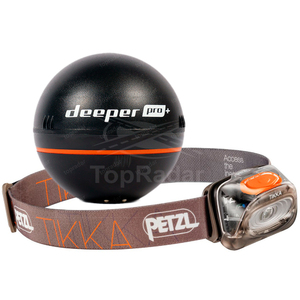 Deeper Smart Sonar Pro+ с фонарем Petzl Tikka, фото 1