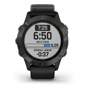 Умные часы Garmin Fenix 6 Sapphire серый DLC с черным ремешком, фото 2