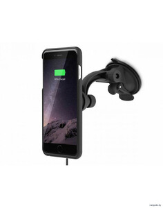 Комплект чехла и автомобильного беспроводного ЗУ XVIDA iPhone 7 PLUS Charging Car Kit Suction Cup Mount, черный, фото 1