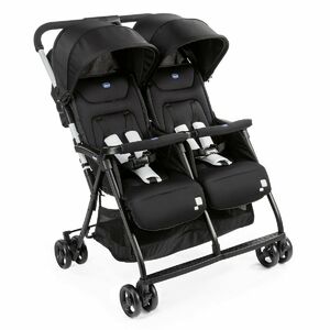 Прогулочная коляска для двойни Chicco Ohlala Twin, расцветка Black Night, фото 1