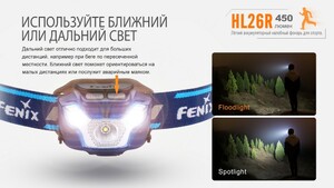 Налобный фонарь Fenix HL26R голубой, фото 12