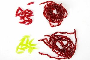 Насадки искусст. съедоб. LJ Pro Series EXTRA BLOOD WORM/MAGGOT мотыль/опарыш MIX2 240/30 шт, фото 4