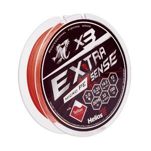 Шнур Extrasense X3 PE Red 92m 2.0/32LB 0.25mm (HS-ES-X3-2/32LB) Helios, фото 2