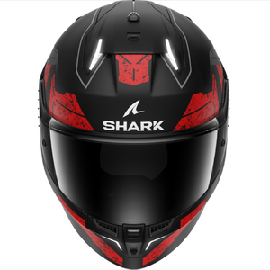 Шлем Shark SKWAL i3 RHAD MAT Black/Chrome/Red матовый XL, фото 3