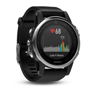 Garmin Fenix 5s серебристые с черным ремешком, фото 3