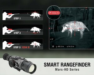Интеллектуальный цифровой тепловизионный прицел ATNI MARS-HD 384-1.25-5x, фото 9