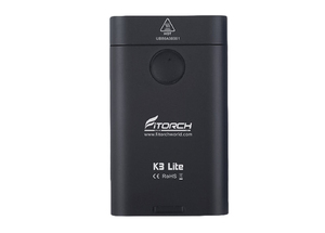 Фонарь брелок FiTorch K3 Lite (USB зарядка, 3 светодиода: красный, белый, УФ) черный, фото 3